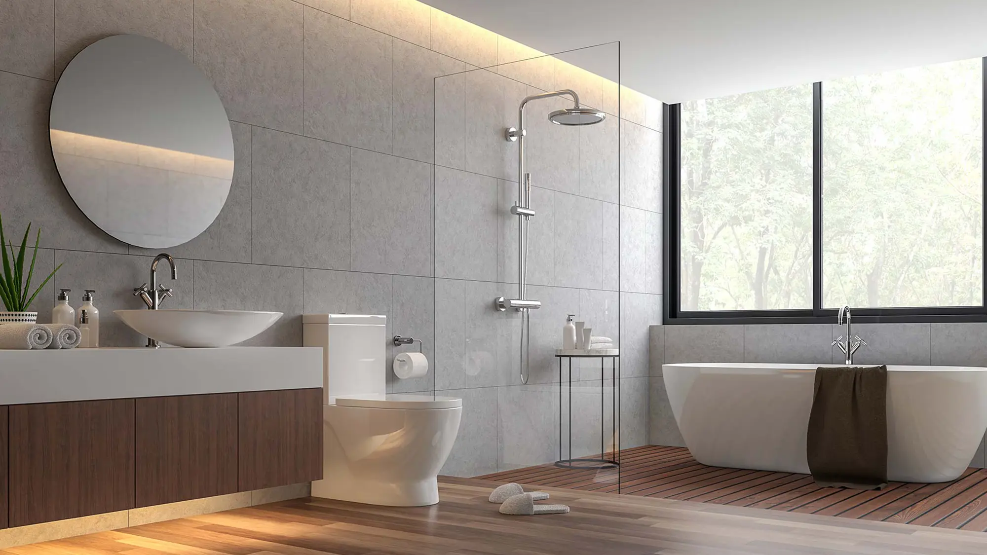 Saniertes Badezimmer